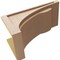 Ekena Millwork 12"W x 24"D x 12"H Wide Viola Rough Cedar Woodgrain TimberThane Corbel, Primed Tan CORUR12X24X12VIORCPR - alternate 6